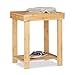 Produktbild Relaxdays, Natur Bambus Hocker, Ablage, niedrig, natürliche Optik, feuchtigkeitsbeständig, stabil, HxBxT: 50,5x41,5x32cm, Standard