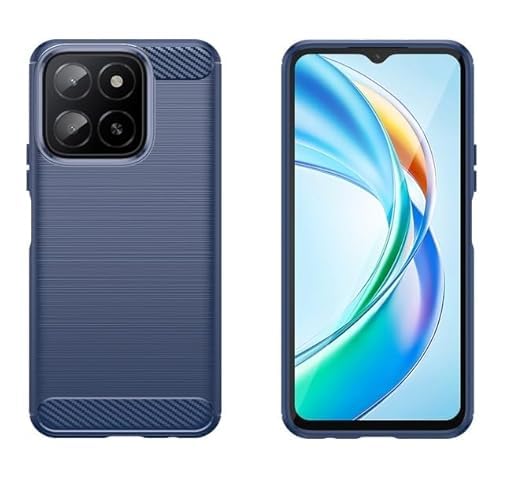 Image of Hybrid Carbon Fiber Back Case for Honor X5B / X5B Plus (Blue)