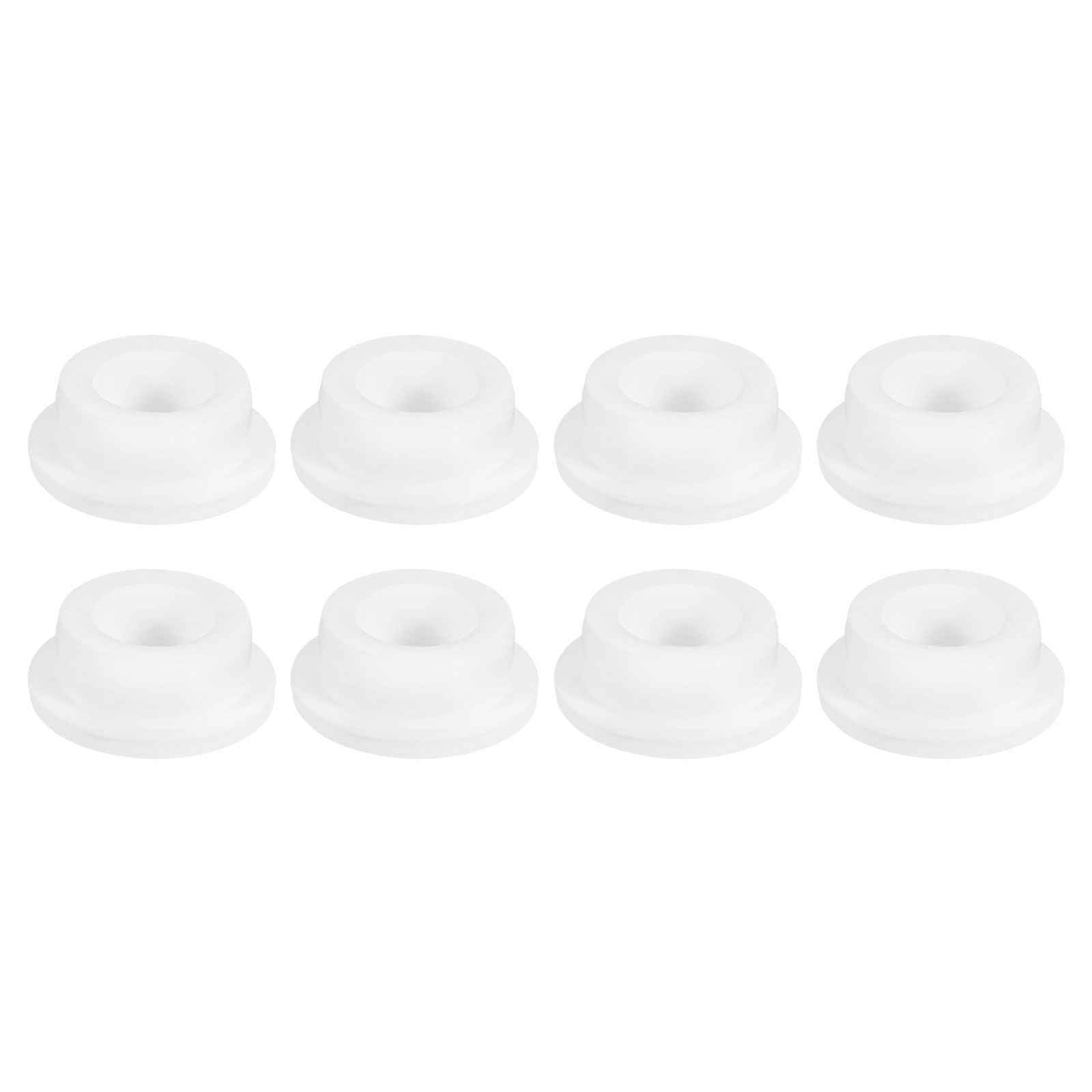 uxcell 8Pcs White Plug Holes, Waterproof Rubber Button Plug for 28.5mm / 1.12" Hole