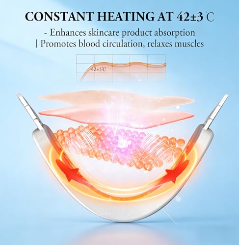 Aileda V Face Massaggiatore Viso,Antirughe Lifting Tonificante,Elettrica Doppio Mento Riduttore Massaggiatore Viso Lifting - 9