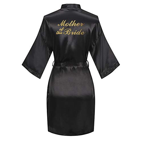 Image of Giova Women Bridal Robe for Bride and Bridesmaid Getting Ready Wedding Party Bathrobe