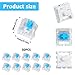 30 Pieces Blue Mechanical Keyboard Switches, 3 Pin Pre-Lubricated Clicky Key Switches, Dustproof and Waterproof Keyboard Accessories for Mechanical Gaming Keyboards