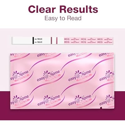 Easy@Home شرائط اختبار الحمل: 20 شريطًا للحمل بكميات كبيرة، مجموعة اختبار هرمون الحمل للكشف المبكر - Pruebas de Embarazo، مدعوم من تطبيق Premom | عبوة من 20 شريطًا