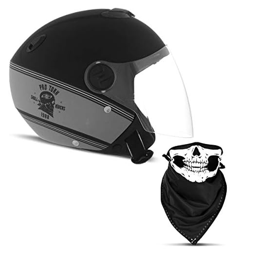 Pro Tork Capacete New Atomic Skull RideRosa Hd Fosco 60 Preto/Prata