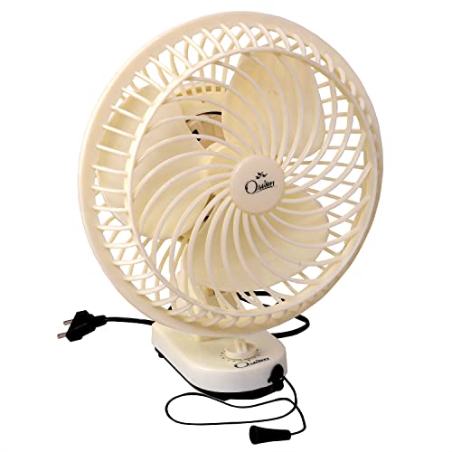 Image of Oswim MULTI-PURPOSE WALL FAN HI-SPEED | Suitable For (Low Height Ceiling Rooms, PC /Laptop Cooling, Trial Room, Parlour, Computer Room) | Table Fan | 1 Year Warranty (Ivory, 6 inch (150 mm))