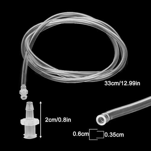 Image of 2pcs 200ml Large Plastic Syringes with 2pcs 47in Tubing and Luer Tips | Individually Sterile Packed,for Measuring,Feeding,Refilling,Watering, Filtration and Laboratory Applications without Needles