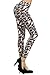 Fashion Mic Stella Elyse Funky Print Cotton Leggings (Regular (S/M), Purple Scaffold)