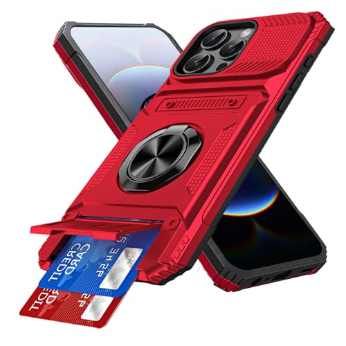 Coque antichoc iPhone 16 Pro protégeant l'appareil photo et stockant vos cartes