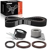 A-Premium Engine Timing Belt Kit Compatible with Volvo Cars - C70 2006-2012, C30 2007-2012, S40 2004-2011, V50 2005-2008/2010-2011 - 2.4L 2.5L