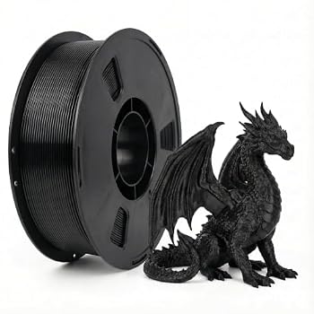 FANCYPOP Matte PLA + 3D Printer Filament,PLA Filament 1.75mm, Neatly Wound 3D Printing Filament 1.75mm, Dimensional Accuracy +/- 0.02 mm, Fit Most FDM 3D Printers, 1kg Spool (2.2lbs),Black