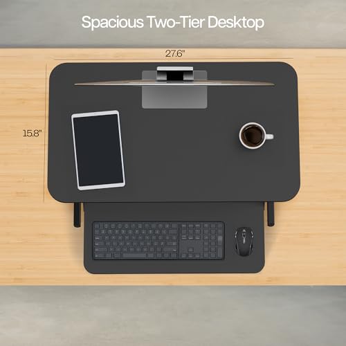 Image of VIVO Black 28 in Standing Desk Converter, DESK-V028S