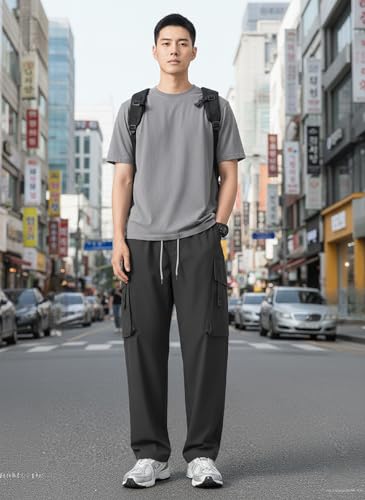 Image of Lymio Cargo for Men || Cotton Cargo Pant || Drawstring Waist Pant (Also Available in Plus Sizes) (153-156)