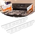 Stainless Steel Gap Covers - Oven Gap Filler Kit 23.4" Between Stove & Counter Top - Heat Resistant Slide-in Range Trim Guard for Seamless Kitchen Accessories Easy Clean (White)