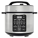 Sweetcrispy 12-in-1 Electric Pressure Cooker 6 Quart,Slow Cooker,Rice Cooker,Steamer,Sauté,Soup,Yogurt Maker,Warmer,Stainless Steel,Silver Grey