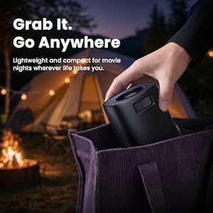 HAPPRUN Roku TV Smart Mini Projector with WiFi and Bluetooth for Portable — photo 2 of 6