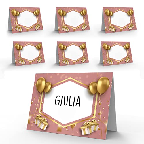 Segnaposto Compleanno Originale – 40 Segna Posto Tavolo Elegante per