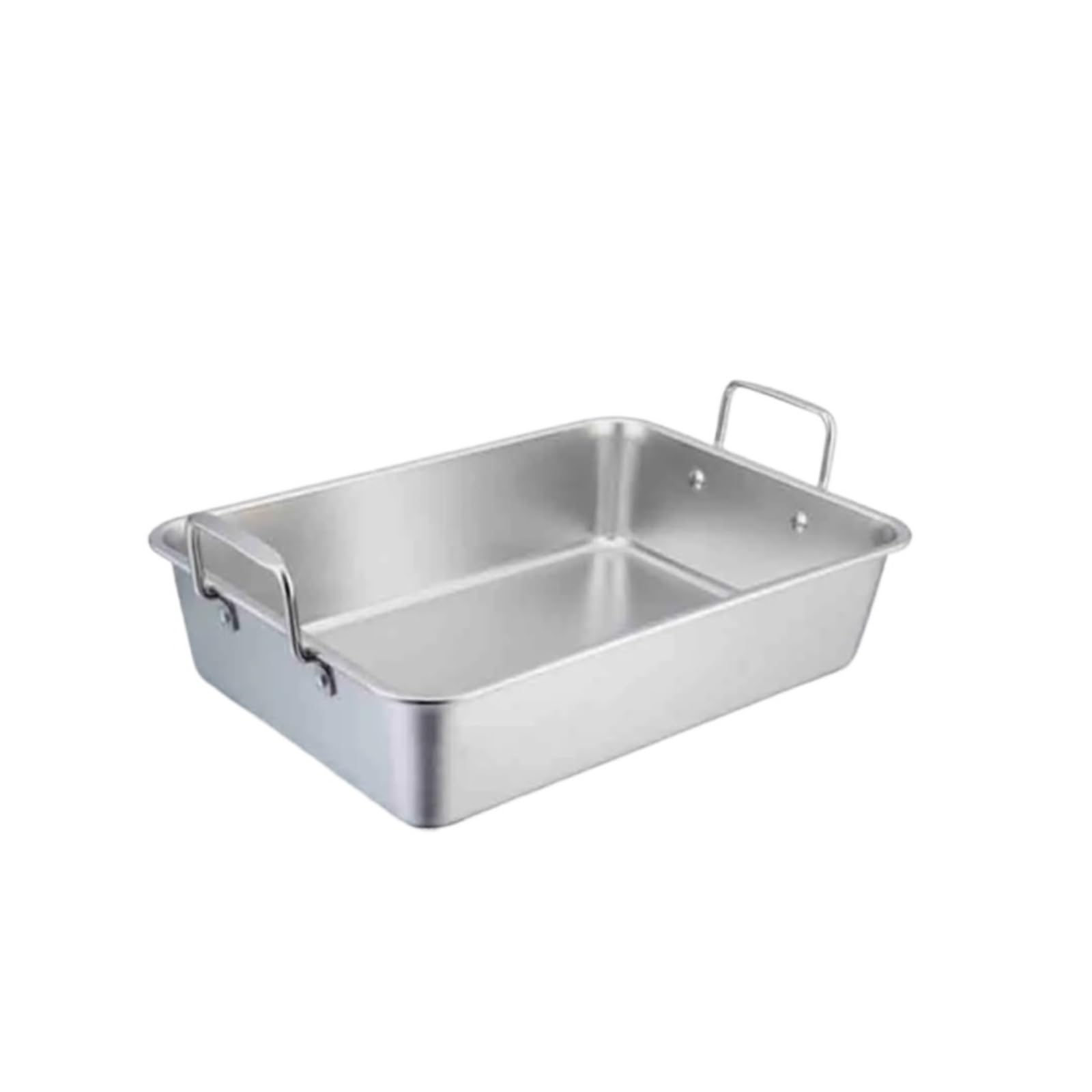 Bandeja asar inox 40×30×10cm con rejilla en V
