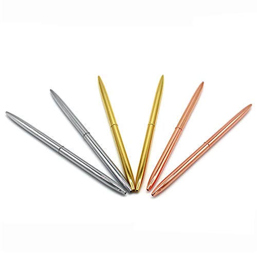 Airmall Metallkugelschreiber Schlanker Drehkugelschreiber aus Kupfer Schreibtischkugelschreiber Hotelbüro Geschäftsstelle Werbestift Cover