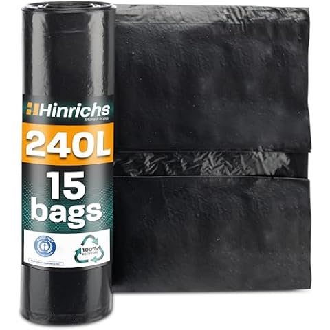 Hinrichs 240L Heavy Duty Bin Bags Cover