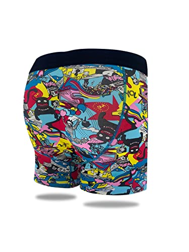 Mens Boxer Briefs Cotton Underwear Pack 6”no Ride up Regular Stretch Elastic Wide Band Boxer Briefs4