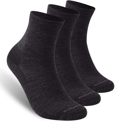 Image of No Show Athletic Socks, ZEALWOOD 3 Pairs Merino Wool Ultra-Light Running Tennis Golf Socks for Men Women