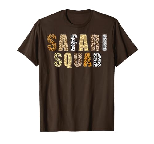 Safari Art for Men Women Zoologist African Print Zoo Safari T-Shirt, Men, Brown, X-Large
