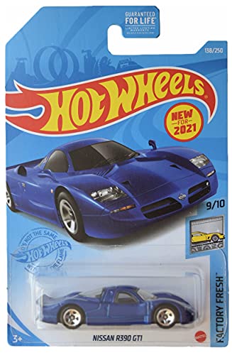 Hot Wheels Nissan R390 GT1 Azul 1:64 miniatura 1