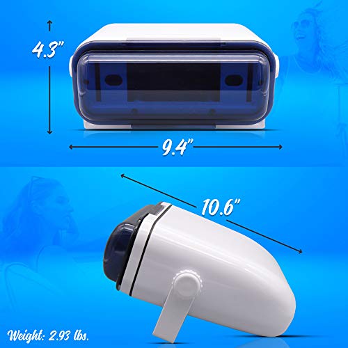 PYLE PLMRCW3 White Water Resistant Stereo Housing with Full Chassis Wired Casing