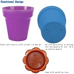 25 Packs Cupcake Plant Nursery Pots with Humidity Dome - 3" Flower Pots with with Lids & Trays - Planting Containers Cups for Indoor Outdoor Plant Succulent Display (Mixed Color)