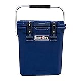 CAMP-ZERO 16L Tall Cooler/Ice Chest with 2 Molded-in Cup Holders & Folding Aluminum Handle | Thick W