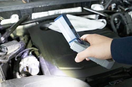 cartrend LED Arbeitsleuchte 300 Lumen Flächenlicht, 6500 Kelvin Farbtemperatur, neigbare Arbeitslampe mit Magnetfuß und robustem ABS-Gehäuse 1500 mAh Akku, Leuchtdauer bis zu 9 Stunden