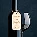 Wooden engraved custom wine label, personalized wine bottle tag realtor closing gift, new house warming gift, home hostess wine tag souvenir