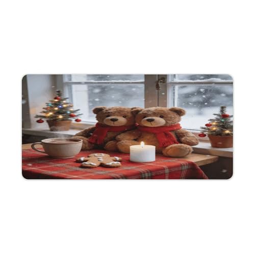 Christmas Joy Desk Pad de caucho 30x60cm impermeable miniatura 1