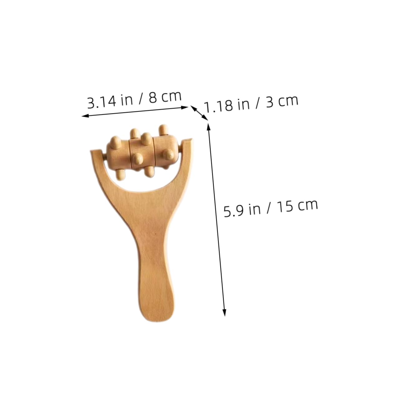 ORFOFE Masajeador De Rodillos Rodillo De Masaje Para Pies Cuello Hombros y Espalda Diseño Ergonómico