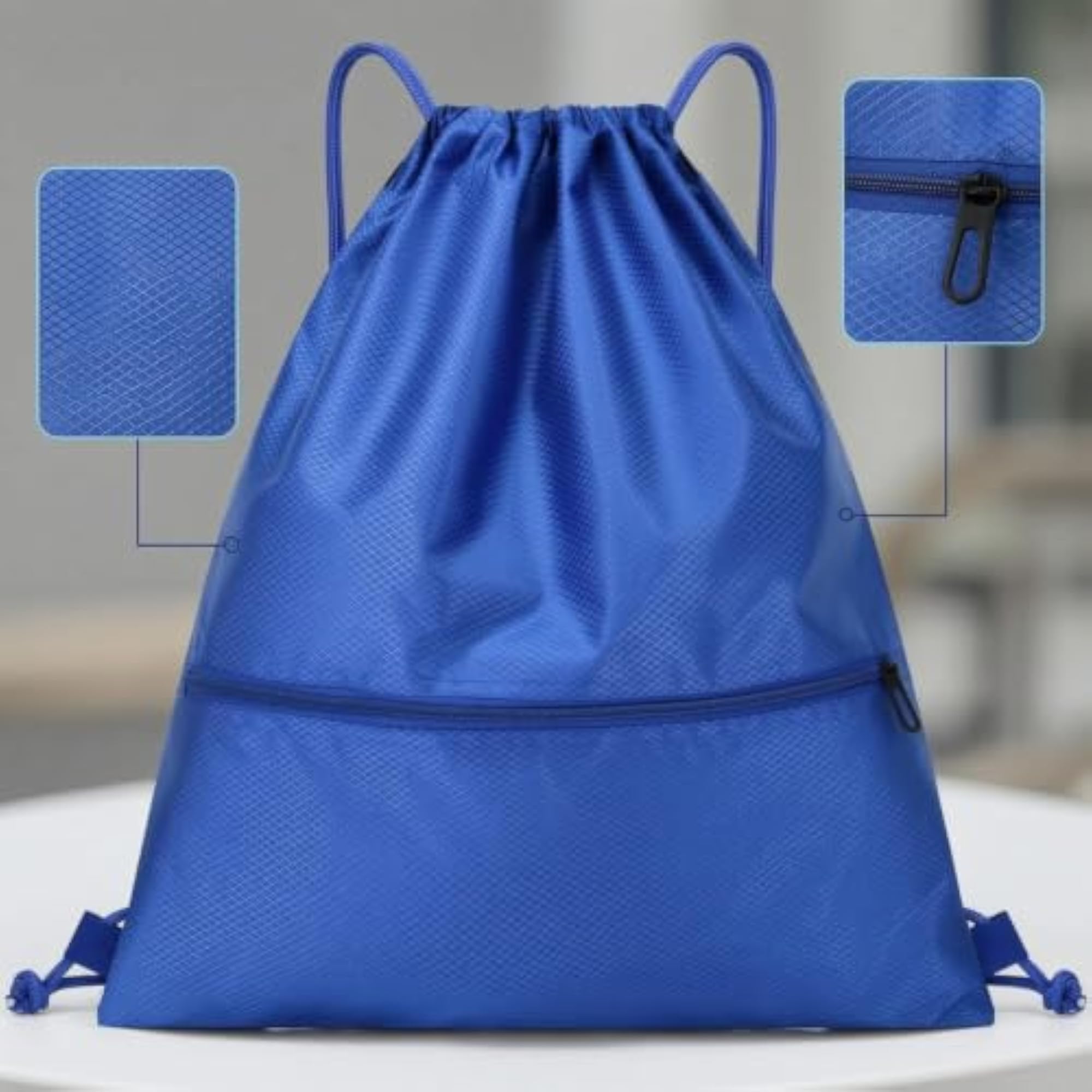 Lightweight Waterproof Drawstring Backpack for Gym and Travel