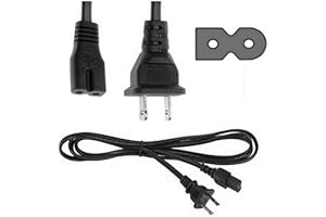 Corpco 6ft 2-Prong Power Cord - Compatible with Brother, Singer, Bernina, Baby-Lock, Viking Sewing Machines