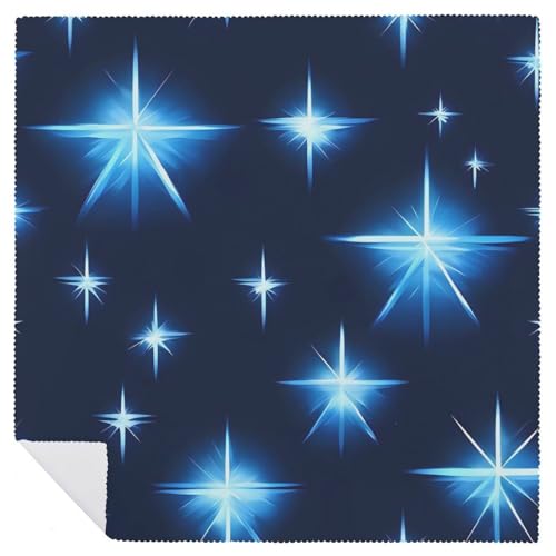 Servilletas de Tela Reutilizables Estampado Azul Estrella miniatura 6