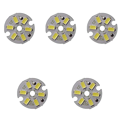Image of Othmro 5pcs 23mm Dia LED Chip Bulb Super Bright High Power, 9-11V 6500K 5730 Aluminum LED Bulb Surface Mounted Devices Light Beads,Floodlight for Camper Light Bulb, Home Reading, Light Marine Lamps