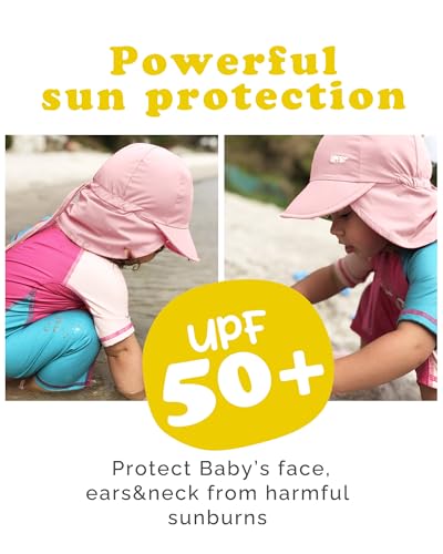 Image of FURTALK Baby Sun Hat Girls and Boys Summer Beach Swim Hat Essentials UPF 50+