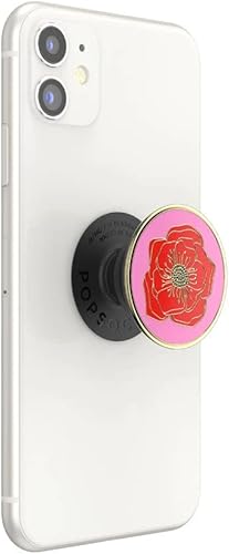 Miniatura 7 de PopSockets PopGrip con tapa intercambiable para teléfonos y tabletas - amapola grande esmaltada