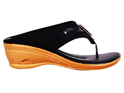 Image of Footshez Women's Black Outdoor Sandals - 4 UK (37 EU) (6 US) (FOOT1-2)