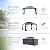 KEIKI 12 * 16FT Permanent Hardtop Gazebo with Netting and Curtains, Double Roof Waterproof Pergola Sunshade Pavilion for Outdoor Patio Lawn Backyard and Garden, Aluminum Frame Polycarbonate Canopy