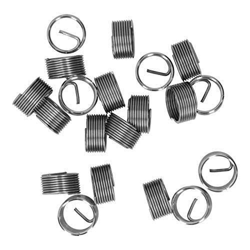 Thread Repair M14 X 1.25 Spiral Circle Insert Reducer Nut 20Pcs Thread Insert Threaded Expand Socket Set Thread Reinforce Repair Tool (1.5D) #TOP4