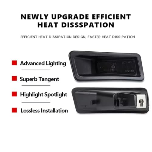 Lámparas luz LED placa matrícula para RAM 1500 con óptica transparente OEM 5