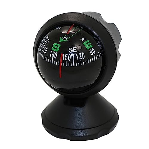 ETHZZLE Car Compass Mini Compass for Dashboard and Windshield Compact Decorative Navigation Points South Easy Adhesive Attachment for Vehicle