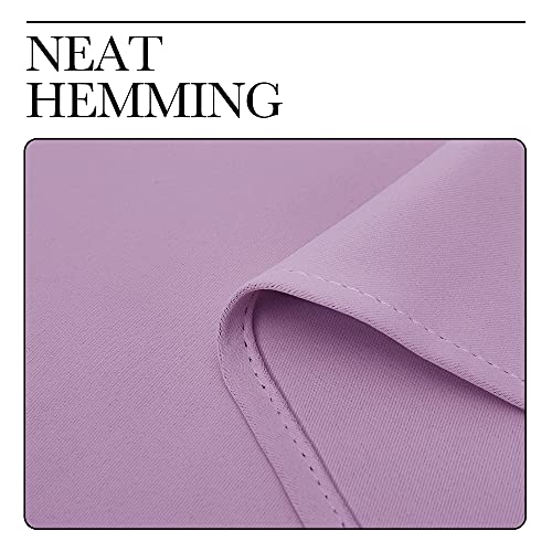 Image of NICETOWN Room Darkening Drapes for Nursery - Light Blocking Curtain Panels for Bedroom Girl Room, Soft Fabric Window Treatment (Lilac, 42 inches Width by 95 inches Length, 1 Pair)