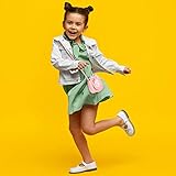 Heyu-Lotus Süße Umhängetasche Kleine Mädchen Handtasche Kinder Prinzessin Mini Taschen Handtasche Mädchen Klein Hase mit Verstellbarem Gurt für Kinder(Rosa)