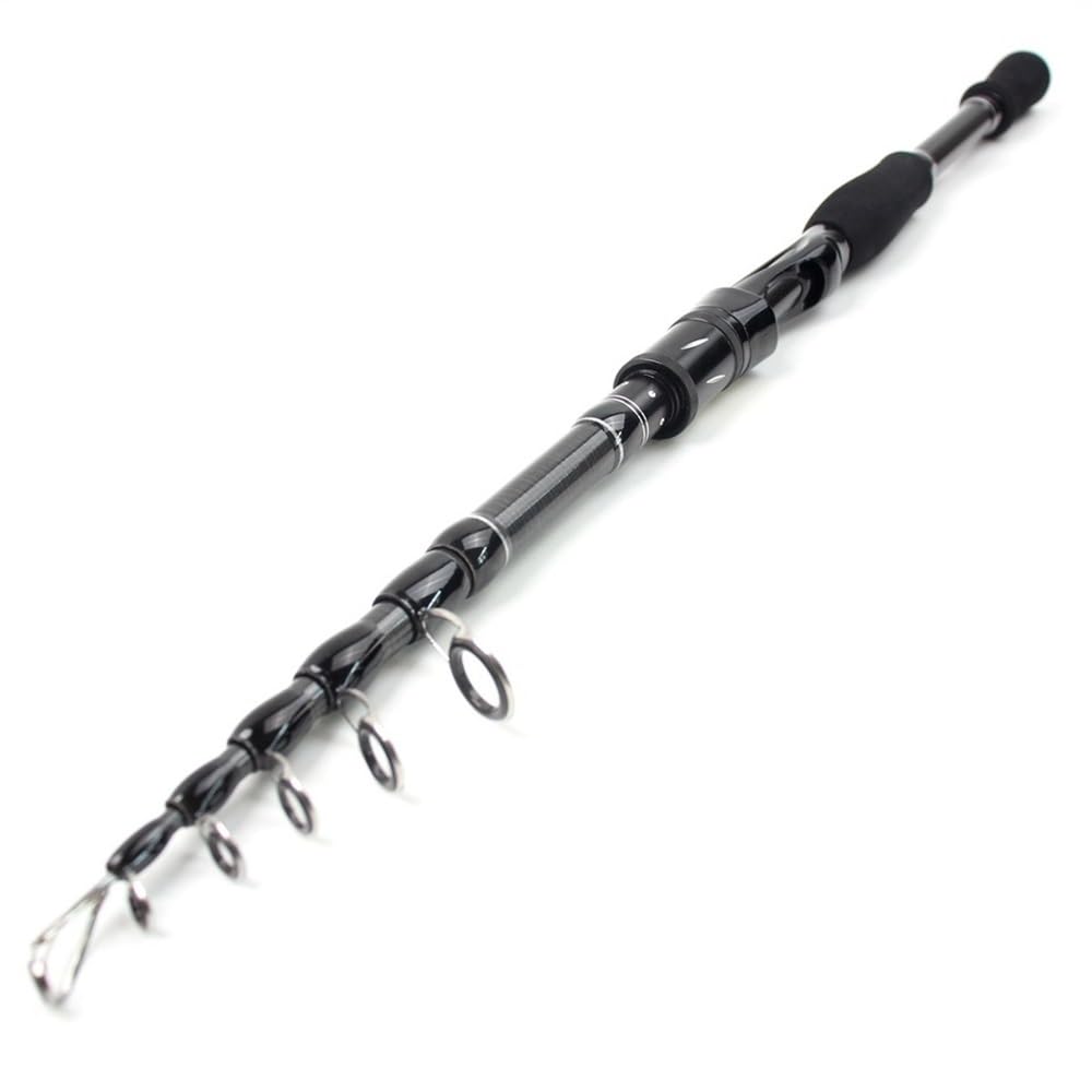 Wędki, Carbon Shock Absorbing Spinning Rod Ultra Light Short Section Fishing Pole Sprzęt wędkarski