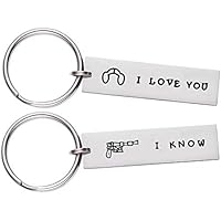 LParkin Original Star Acero inoxidable llavero Wars, Regalos