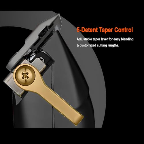 Image of WMARK NG-2036 Professional Zero Gapped Hair Clipper Self Sharpening Blade 6000 /7000 RPM 2 Speed Magnetic Motor Charging Adapter 8 Guide Comb Taper Lever Adjustment Runtime 120-150 min 2000 mAh, Black